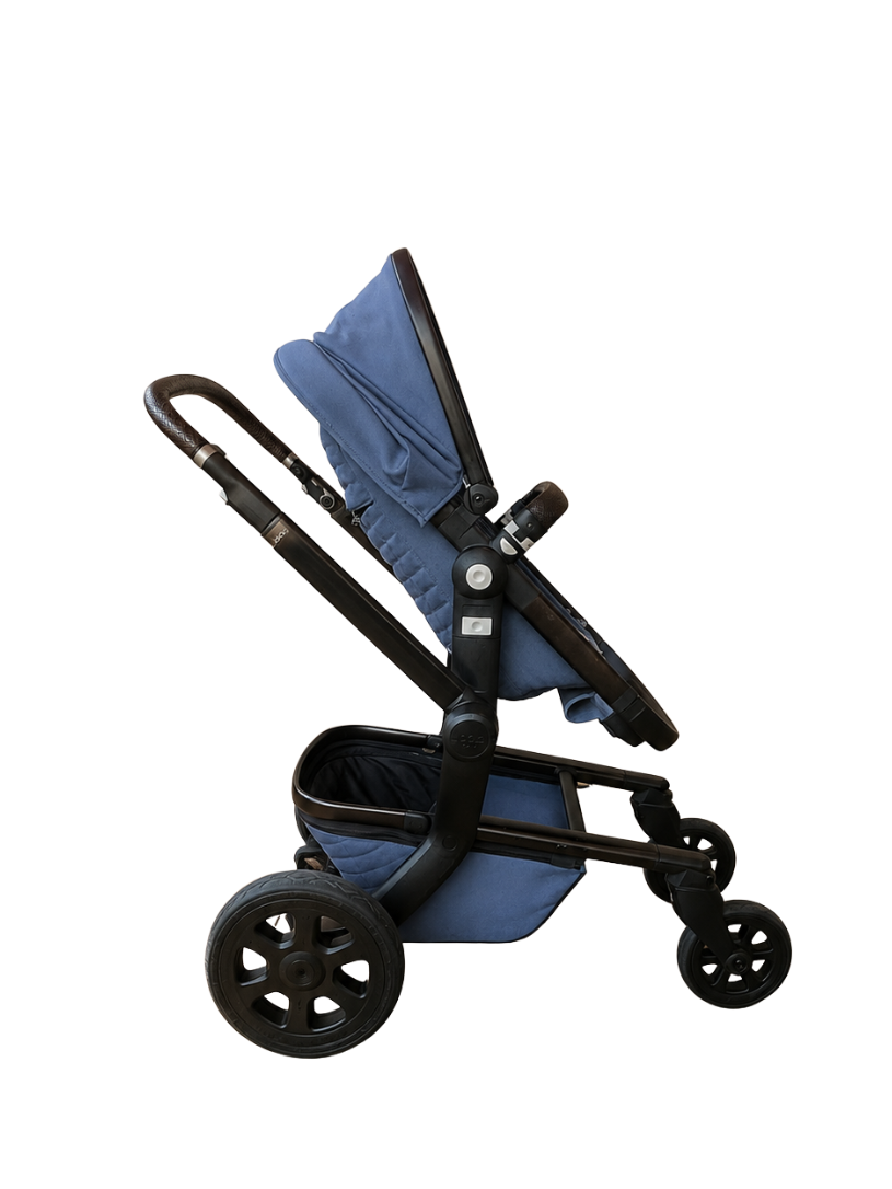 Refurbished Joolz Day 3 Combi Kinderwagen Special Edition Blauw op Zwart